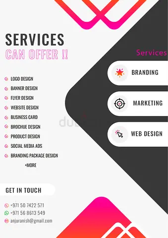 Professional Graphic Design  Web Design Services Available