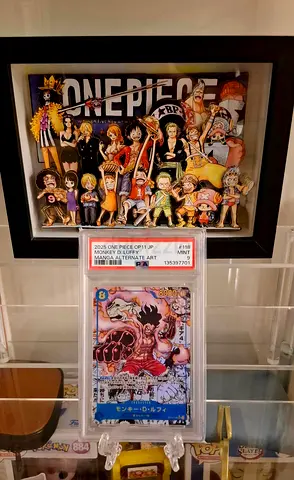 One Piece TCG Alt Art Manga Luffy PSA 9 Gem Mint