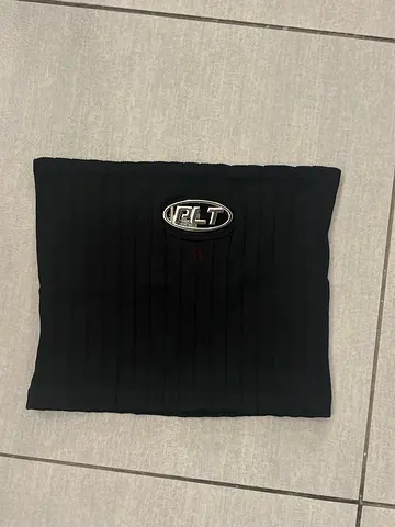 Black Ribbed Neck Warmer / Tube Scarf