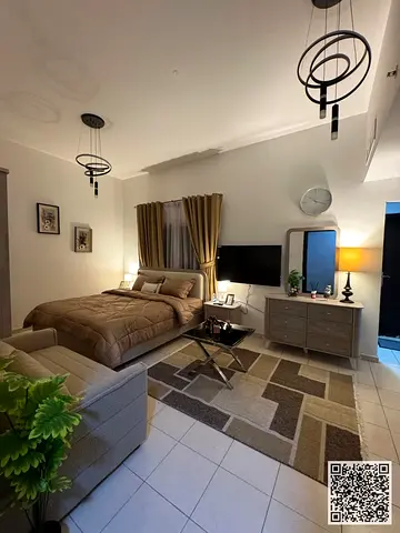 First occupant, the most luxurious and elegant fully furnished studio for monthly rent in Rawda 2, Sheikh Ammar Street