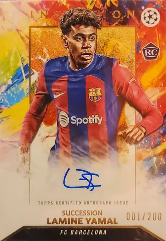 Signed Lamíne Yamal FC Barcelona Limited Edition Trading Card (001/200)