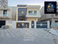 Luxury villa with 5 master bedrooms, majlis, living room, and central air conditioning. Price includ