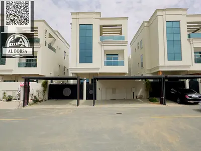 🏡 Villa for rent in Al Amrah, Ajman | Two floors + roof + elevator | 7 master bedrooms + 3 living rooms | 150,000 AED annually 💸