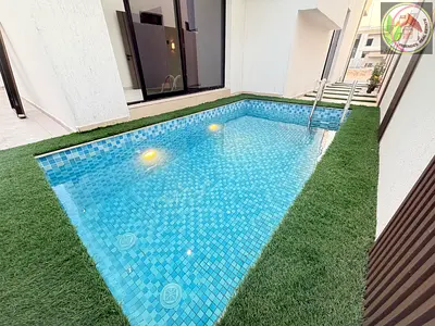 This is a luxurious villa with very high-end finishes and a European design. It has 5 bedrooms and a swimming pool, and includes registration fees, wa