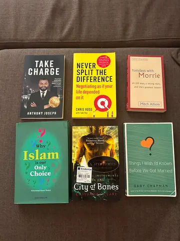 Collection of 7 Nonfiction  Fiction Books — Self-help, Memoir, Travel  Fantasy