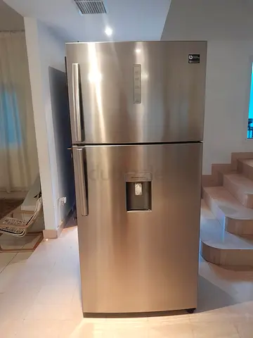 Stainless Steel Bottom-Freezer Refrigerator with Water Dispenser - Good Condition