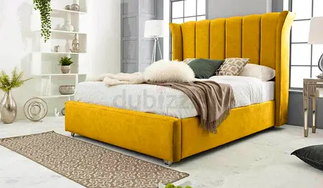 Queen Size Elegant Design Brand New Fully Custom Made Bedframe,Hydraulic Storage Can be Installed