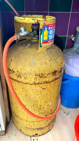 Sharjah LPG Gas Cylinder - 37kg (Yellow) with Hose