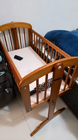 Wooden Baby Crib / Bassinet - Used, Solid Frame