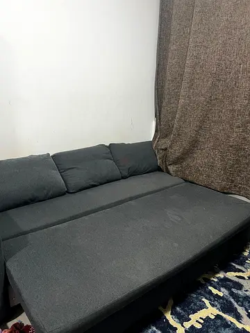 Dark grey  expensive convertible sofa bed - good for small spaces in excellent condition
