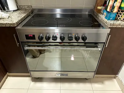 Bompani Touch Display 5 Ceramic Hubs Electric Cooker Stove 90x60cm