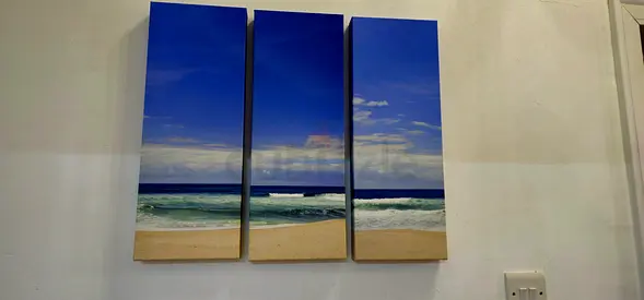 Three-Panel Beach Canvas Wall Art - Seaside Triptych