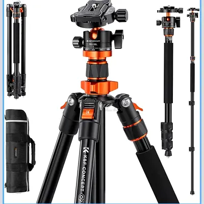 KF CONCEPT Tripod for Camera, 78 Aluminum Camera Tripod, 81 Tripods  Monopods, Stable Heavy Duty