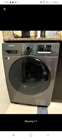 Samsung Front Load Washing Machine - 8kg, Grey (Good Working Condition)