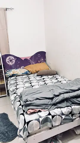 Bed with mattress