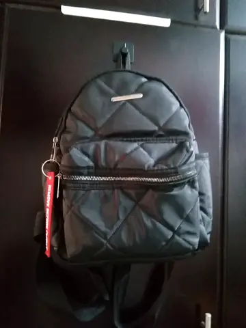 Small Quilted Black Backpack – Lightly Used