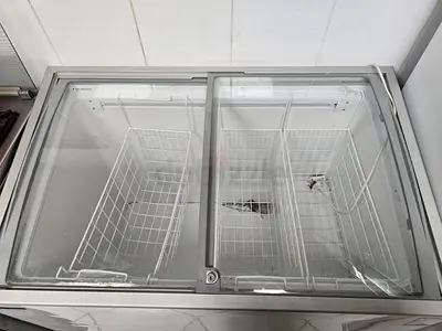 Used Chest Freezer / Display Freezer with Sliding Glass Top