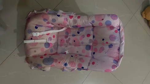 Soft padded baby lounger / infant nest - lightly used