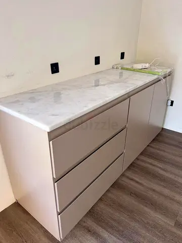 Marble Top Storage Cabinet / Sideboard