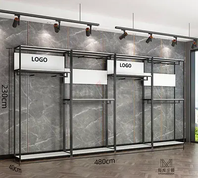 Display racks for womens clothing stores, iron clothes racks for merchants