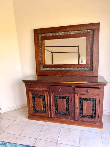 Marina solid wood cabint with mirror
