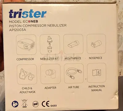 Trister Econeb AP12003A Piston Compressor Nebulizer - Complete Kit