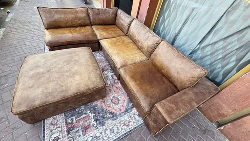 Marina home Leather Sofa