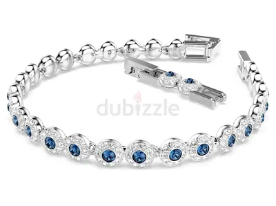 Swarovski x Ariana Grande Collection Sterling Silver Tennis Bracelet with Blue hue and CZ Accents