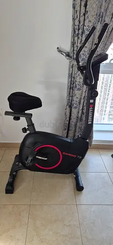 Upright Exercise Bike brand HAMMER Germany model Hometrainer Cardio T3 for Home Fitness