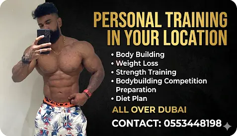 Personal training all over Dubai