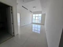 One-bedroom sea view apartment with free AC and parking, master room, gym and pool, annual rent AED