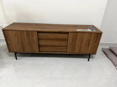 Walnut Finish TV Console / Sideboard with Drawers