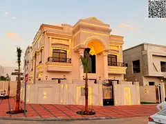 One of the most luxurious villas in Ajman, featuring ultra-luxurious European-style design and finis