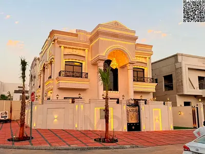 One of the most luxurious villas in Ajman, featuring ultra-luxurious European-style design and fini