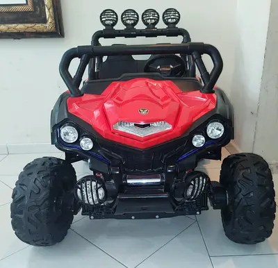 Ride On Electric Buggy NEL-903 4X4 Kids 2 Seater EVA Tyre Leather Seat Red