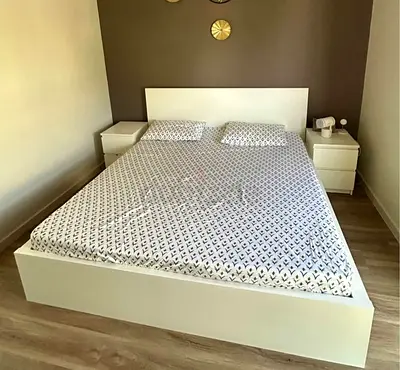 Ikea King size bed with mattress available in perfect condition