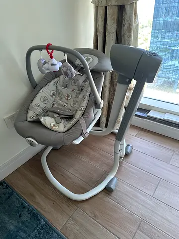 Used Joie Electric Baby Swing - Grey, Good Condition