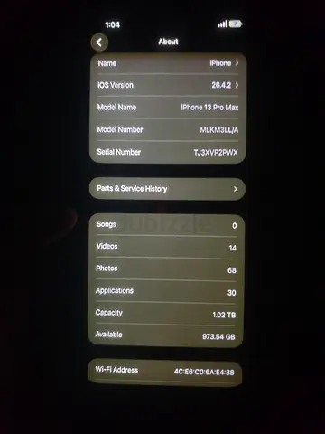 Iphone 13 pro max 1TB