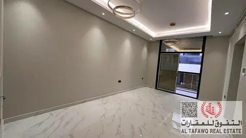 Available for rent, first occupancy, two bedrooms, living room, balcony, and two bathrooms .