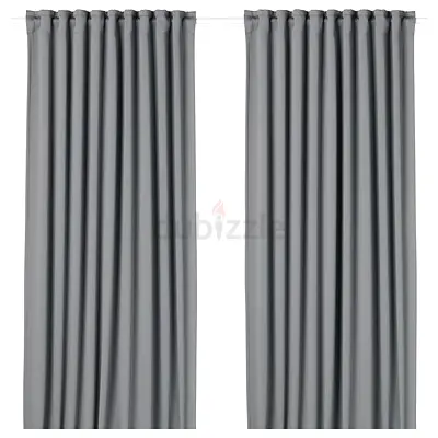 BRAND NEW IKEA Majgull Grey Blackout Curtains (310 x 145cm)