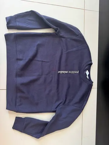 Primark Purple Crewneck Sweatshirt with positive mindset Print - Never worn