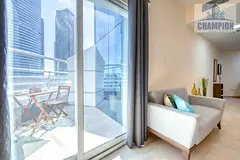Furnished Studio | Balcony | Marina &amp; SZR Views