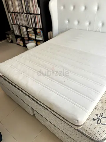 Queen mattress with topper - good condition, firm support