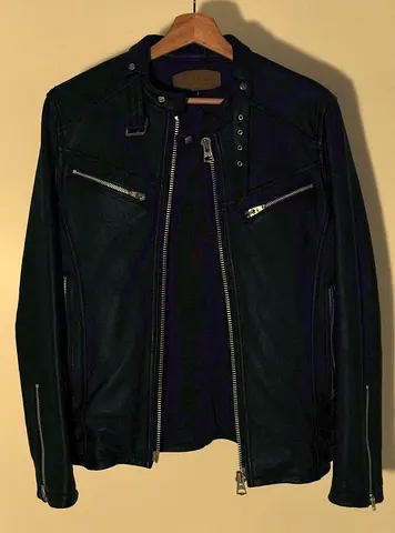 [REAL LEATHER] Japanese Jack Rose Lamb Leather Black Jacket NEW