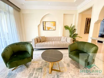 شقة مفروشة بغرفتي نوم | سكن تاجر | إطلالات البرج والمسبح