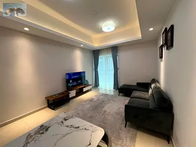 1BR monthly in Gulfa Tower, gym, pool, parking, all bills & internet included, new furnished, modern finishes, Sheikh Khalifa St opposite Gulfa Bridge