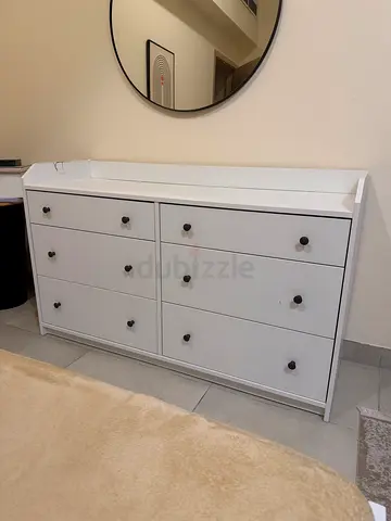 IKEA HAUGA Chest of 6 Drawer Dresser