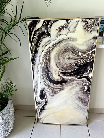 Golden abstract frame- like new