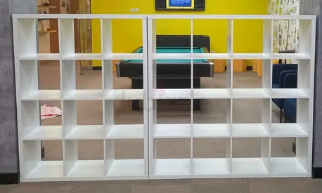 Large White Cube Bookcase / Room Divider - Excellent Condition