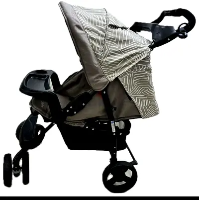 Juniors beige baby stroller